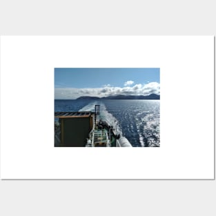 The CalMac ferry 'Catriona' leaves the Isle of Arran. Scotland Posters and Art